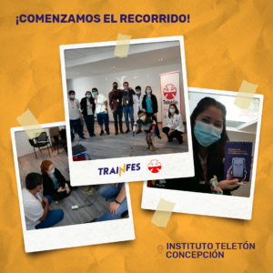 Collage de fotos de la capacitación de TRAINFES al Instituto Teletón Concepción